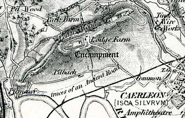 Lodge Hill Encampment as shown on 1883 OS Map
