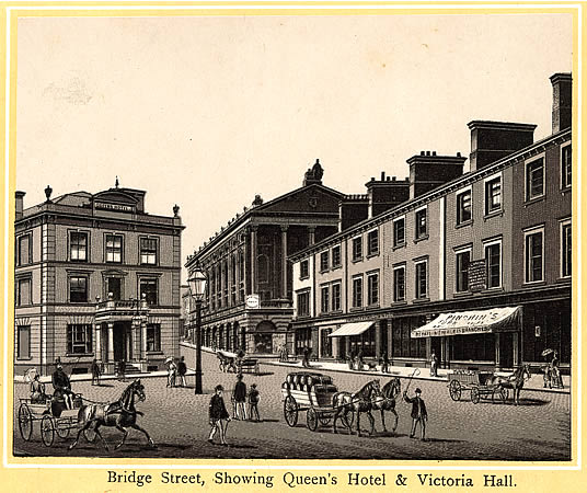 Bridge Street, Showing Queen's Hotel & Victoria Hall