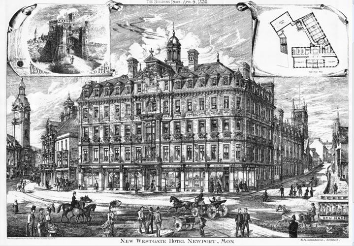 The Westgate Hotel Newport Mon 1886