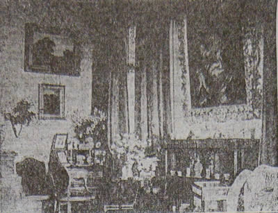 A corner of the drawing room of Malpas Court