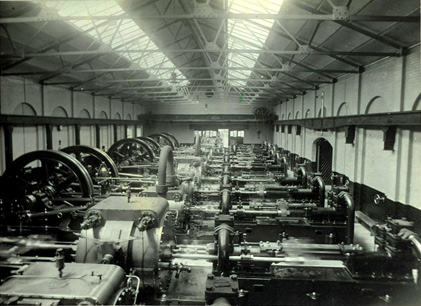 The Engine House contained four sets of horizontal triple-expansion surface-condensing pumping engines arranged transversely. 