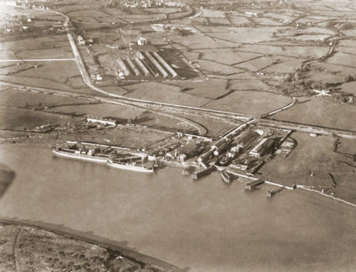 A 1922 photograph of the Eastern Dry Docks.
