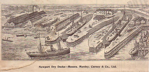 The premises of Messers Mordey, Carney & Co Ltd. at Jack’s Pill, around 1902