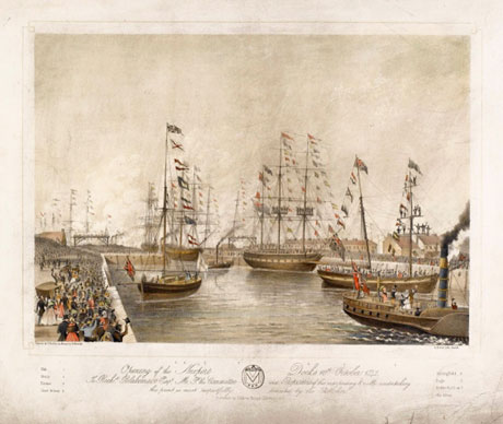 Opening of Newport Docks in 1842 by Joseph Walter (1783-1856)