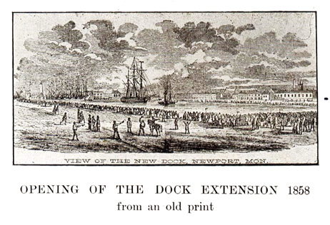 Opening of the Dock Extension 1858.