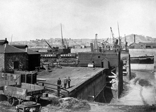 The Ebbw Vale Steel, Iron & Coal Co. owned four wharves at Newport to import iron ore and pit props and to export iron and steel