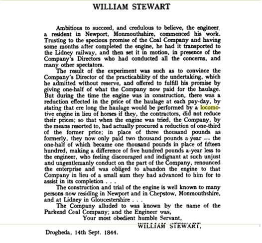 William Stewart document 1