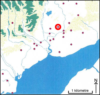 Location of Cae Camp - Llanhennock Fawr