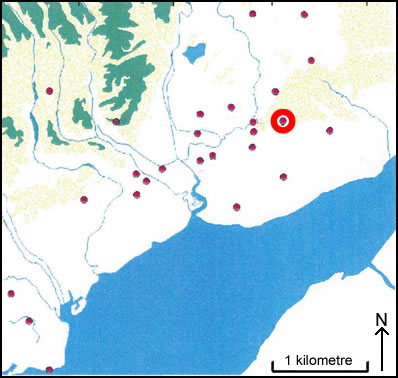 Location of Castell Prin Earthwork - Penhow
