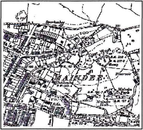 Gaer Camp - Maindee as seen on 1902 OS map