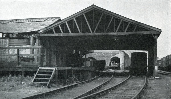 Dock Street Railway Station, Newport, closed to passengers in 1880, photographed August 4th 1952, the centenary of its opening