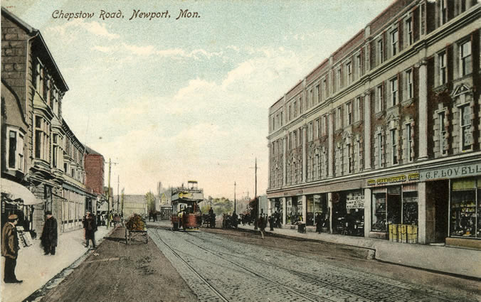 Chepstow Road Newport Mon / Clarence place - Early Postcard