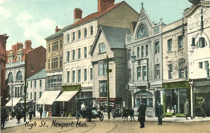 High Street Newport Mon Philco Series Postcard