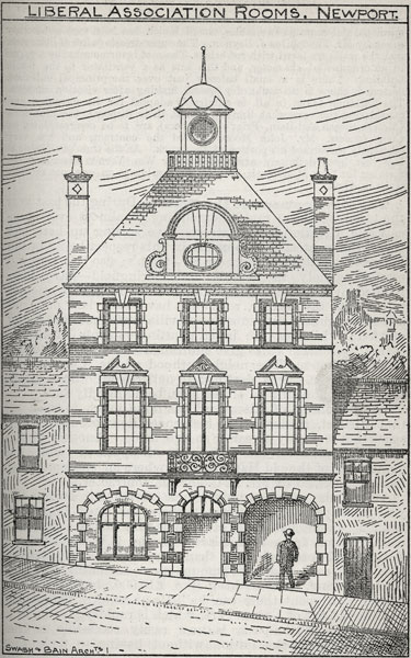 LIBERAL ASSOCIATION ROOMS, 34 & 35 Hill Street Newport, 1896