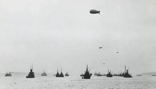 A convoy assembling