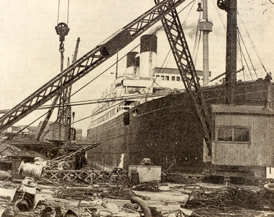 Between 1972 and 1976 over 1,000 ships, of all sizes, were scrapped at Cashmore's Newport; famous warships, ocean- going liners, paddle steamers, tugs and coasters were pulled apart - the metal and accessories sold and re-cycled.