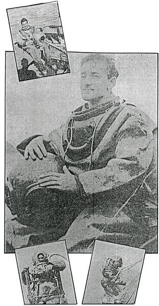 Vic Sperdutti preparing to dive