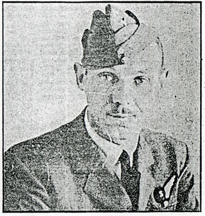 Air Gunner Jim Everson. Picture from an old photocopy of the Western Mail March 12 1988.