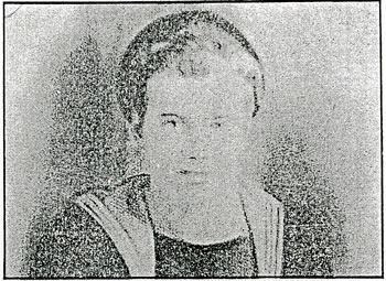 Bill Watkins, pictured when he was serving with the Royal Navy escorting convoys to Russia during World War II. Picture from an old photocopy of the Western Mail December 23rd 1987.