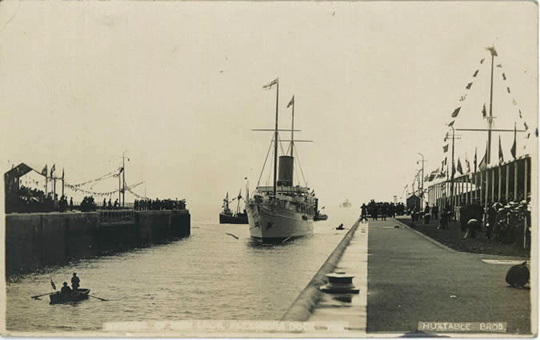 The Liberty at the opening of the South Lock.