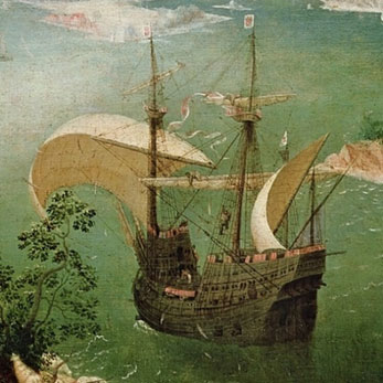 A carrack by Pieter Bruegel the Elder, c1558