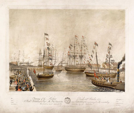 Opening of Newport Docks in 1842 by Joseph Walter (1783-1856)