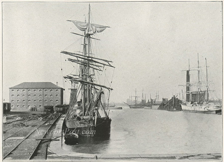 Grain warehouse at the Town Dock. 