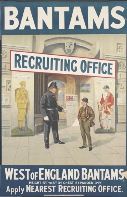A Bantams recruiting poster from WWI